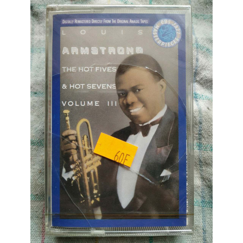 Louis Armstrong The hot fives hot sevens Vol 3 Cassette Audio-K7 NEUVE