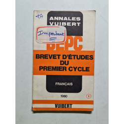 BEPC - brevet d'études du premier cycle - 1980