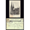 CPA Cathédrale Clermont Ferrand avec CàD à cercle pointillé...