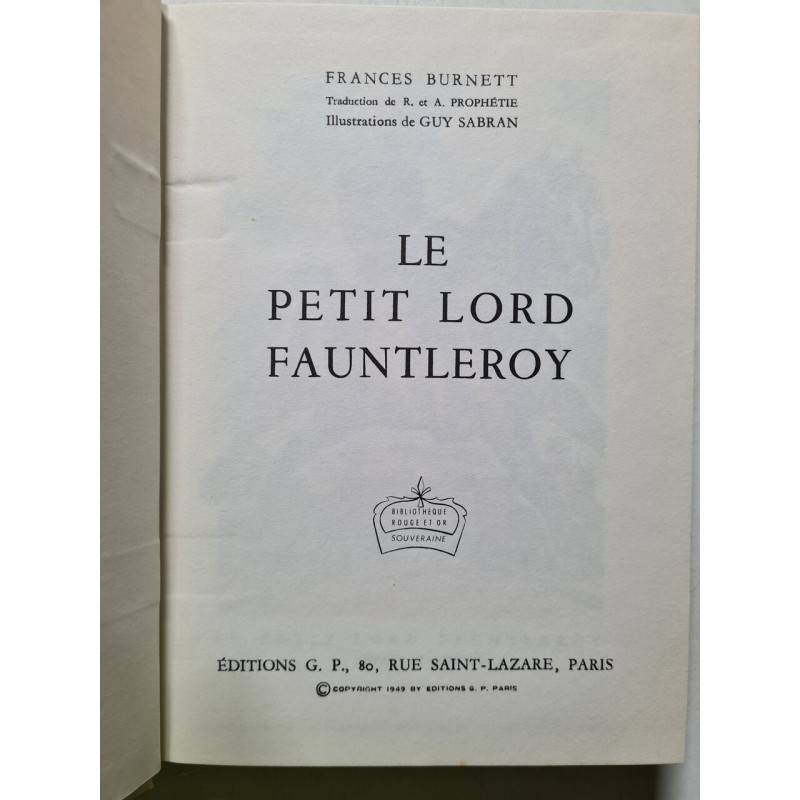 Le Petit Lord Fauntleroy