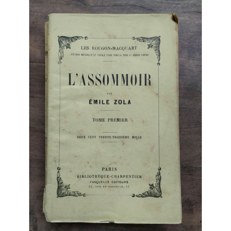 l'assommoir Tome 1 charpentier