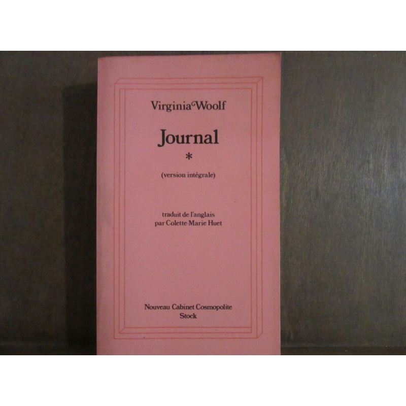 Virginia wolf journal TOME I