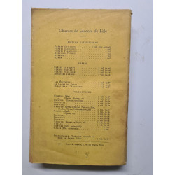 Oeuvres de Leconte de Lisle