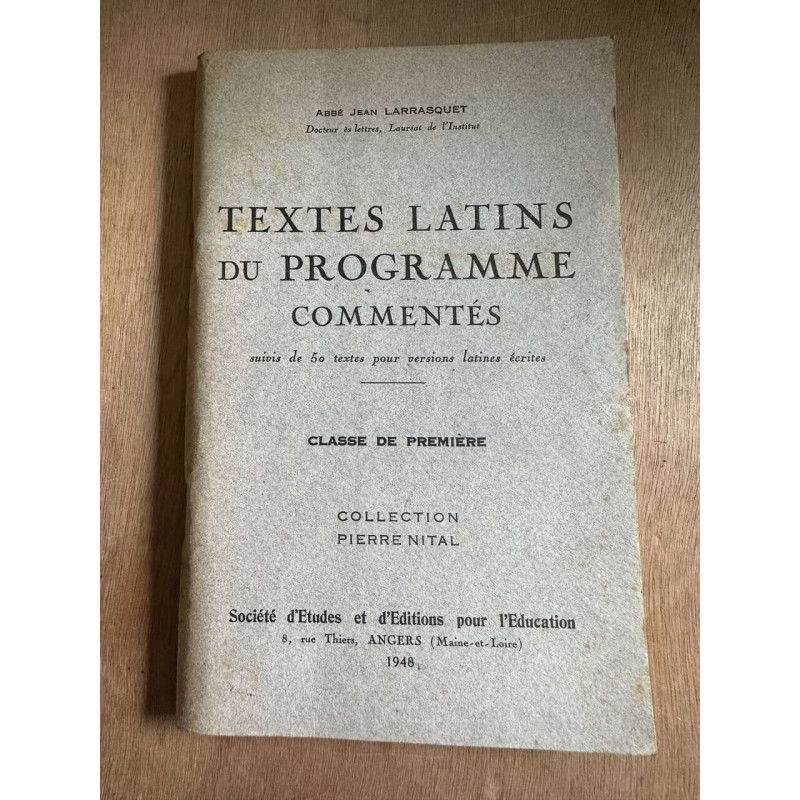 Textes latins du programme commentés classe de première