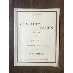 H. CLASSENS - CONCERTO ITALIEN pour Piano