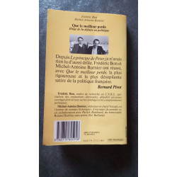Que le meilleur perde eloge de la defaite en politique