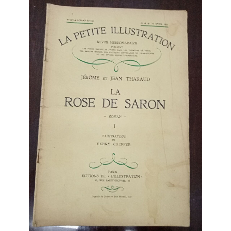 La petite Illustration N° 326. La rose de Saron I