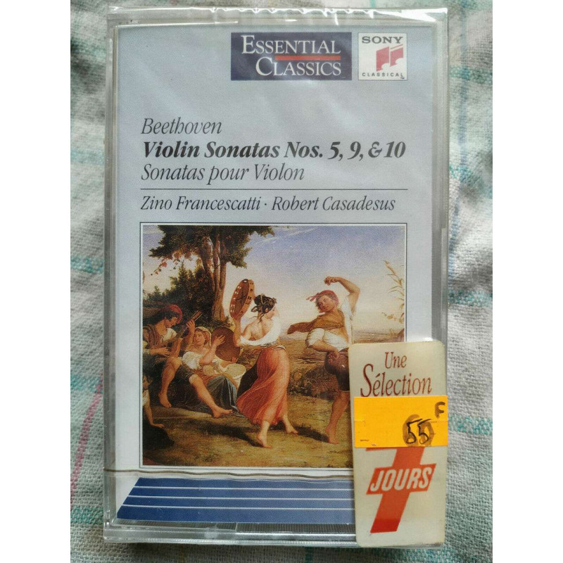 Beethoven Violin Sonatas Nos 5 9 10 Cassette Audio-K7 NEUVE SOUS...