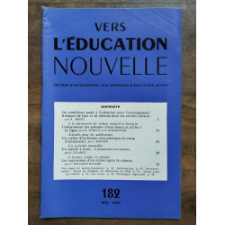 Vers l'éducation nouvelle n182 Mai 1964