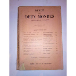 Revue des deux mondes 15 Septembre 1933