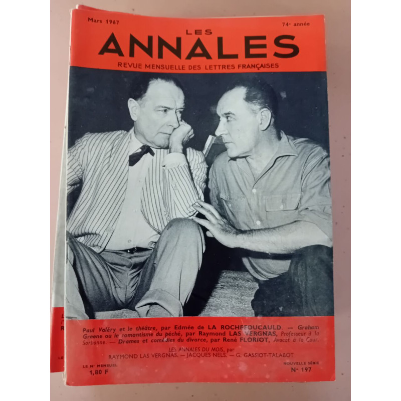 Revue Les annales des lettres françaises N° 197