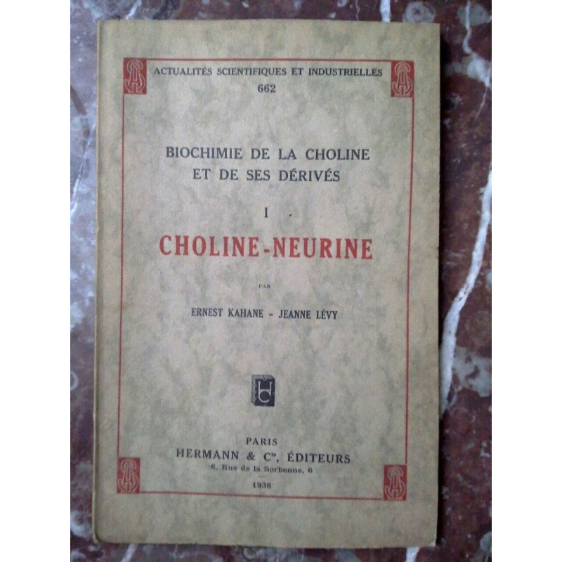 Jeanne lévy choline neurine Hermann cie