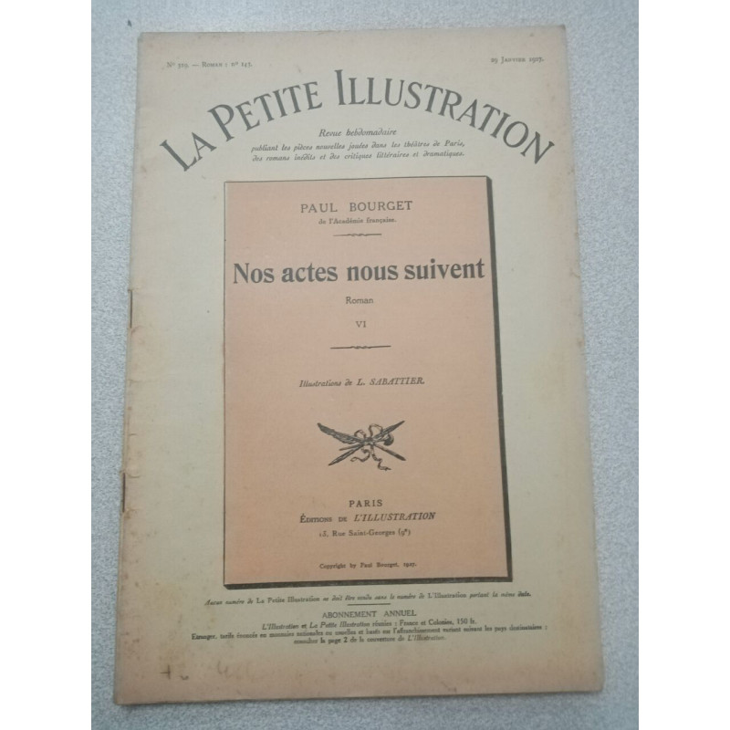 La Petite Illustration N.319 - Janvier 1927