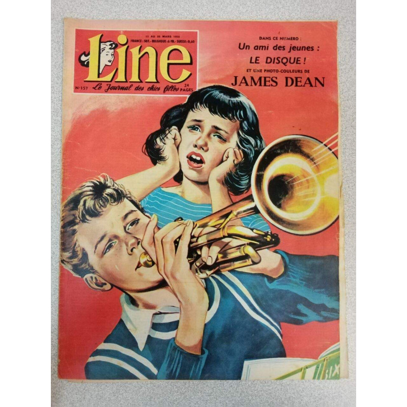 Line Nº157 Le Journal Des Chics Filles / Mars 1958