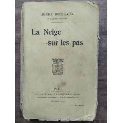 La neige sur les pas plon