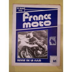 France Moto Revue de La f f m Nº 63 Mars 1973