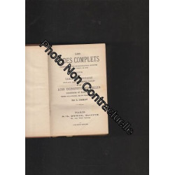 Les Codes Complets 1897 Comprenant Toutes Les Modifications...