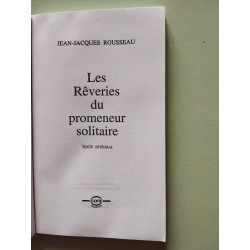 Les rêveries du promeneur solitaire