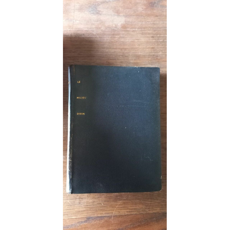 Pierre Teilhard De Chardin Le Milieu divin seuil