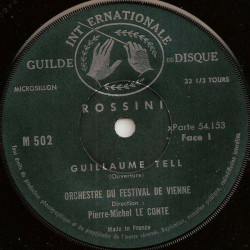 Guillaume Tell: Ouverture Et Air "Selva Opaca"