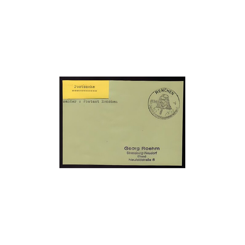 Postsache Absender Postamt RENCHEN 010343