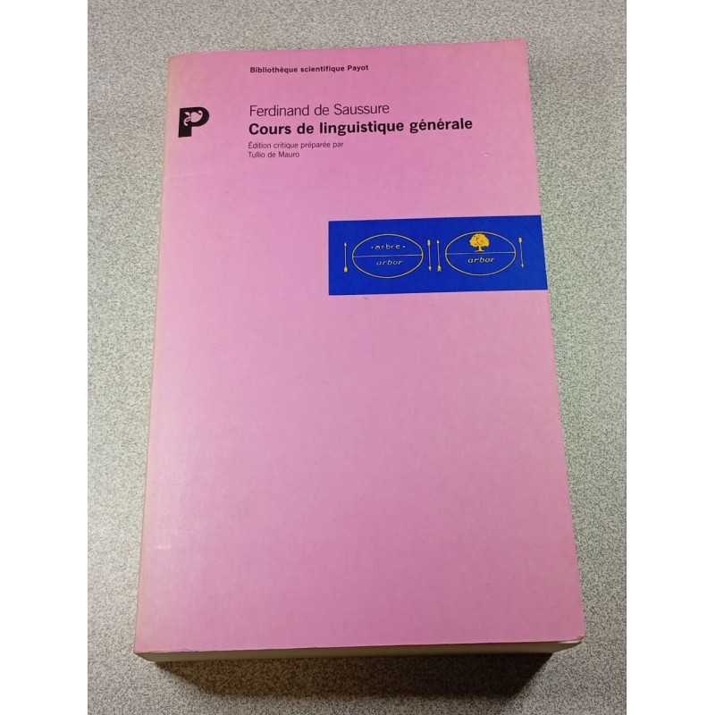 Cours de linguistique générale