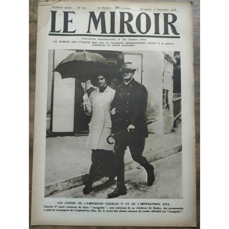 Le Miroir n260 17 Novembre 1918