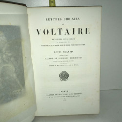 LETTRES CHOISIES DE VOLTAIRE Moland GARNIER Staal Philippoteaux