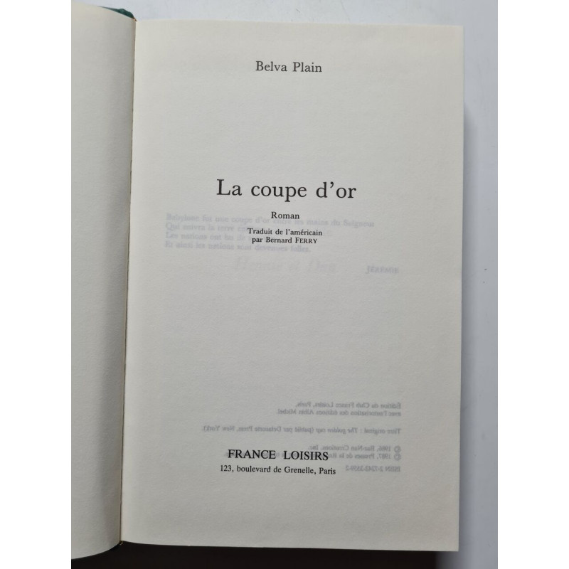 La coupe d'or - 1986