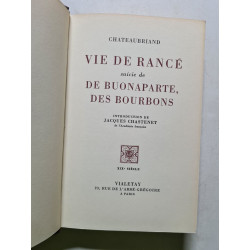 Vie de Rancé suivi de De Buonaparte des Bourbons