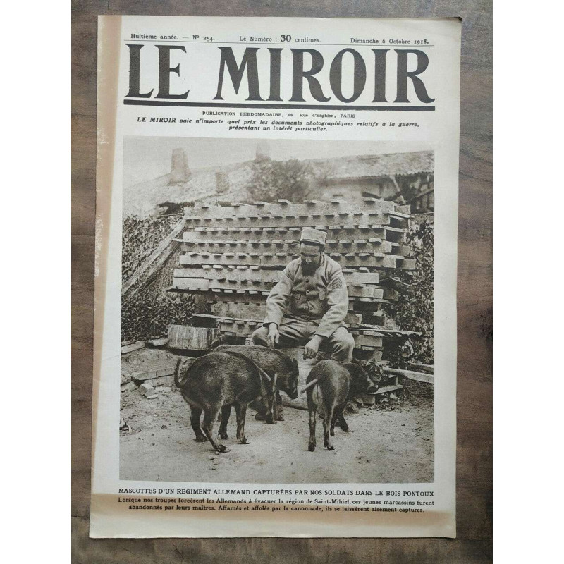 Le Miroir n254 6 Octobre 1918