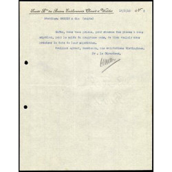 Facture CHENARD WALCKER Constructions Automobiles à Gennevilliers