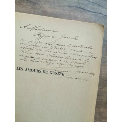 f fournier marcigny Les Amours de Genève éd du mont blanc dédicacé