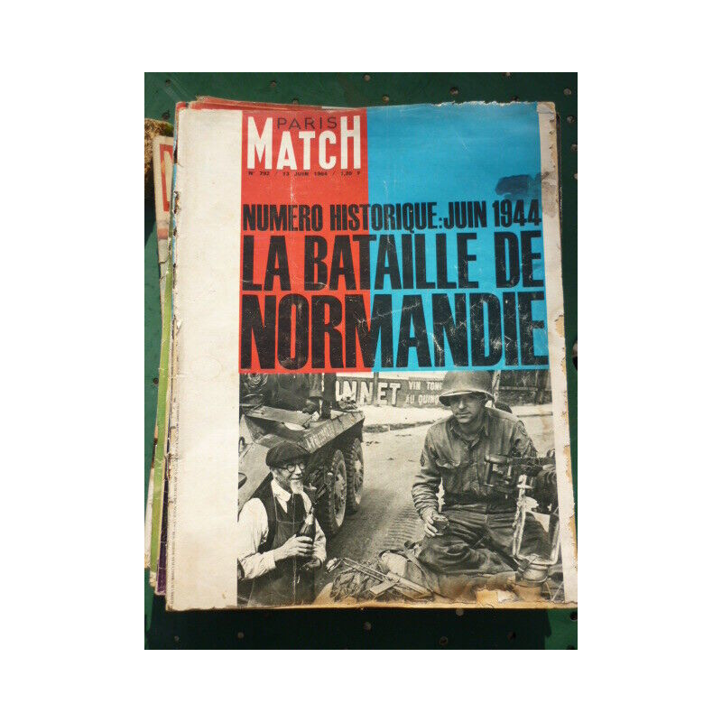 PARIS MATCH n792 du 13 juin 1964 La bataille de normandie Anna Karina