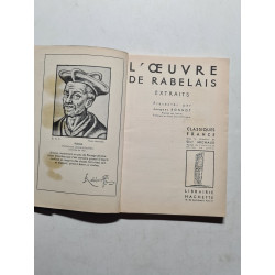 L'oeuvre de rabelais