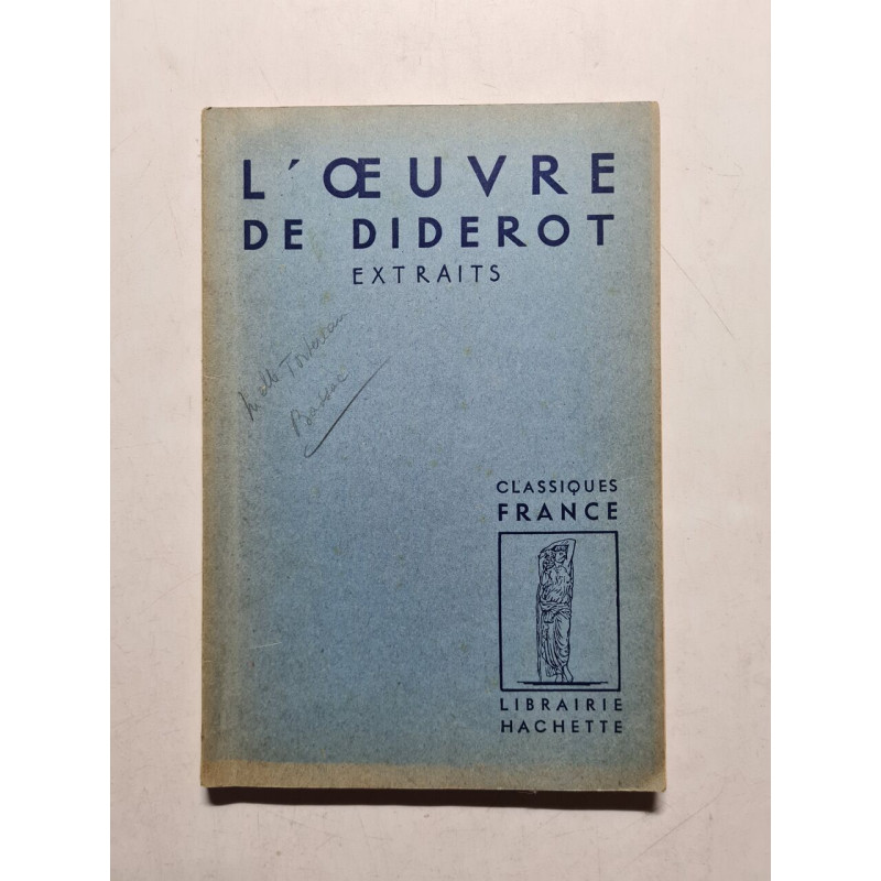 L'oeuvre de diderot