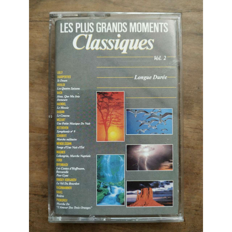 Les plus grands moments classiques Vol 2 Cassette Audio-K7
