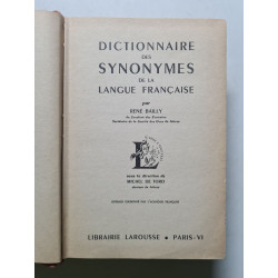 Dictionnaire des synonymes