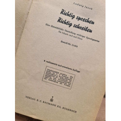 Richtig sprechen Richtig schreiben