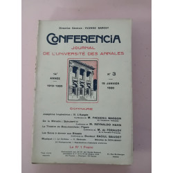 Revue Les annales des lettres françaises Ancienne série N° 3 - 1920