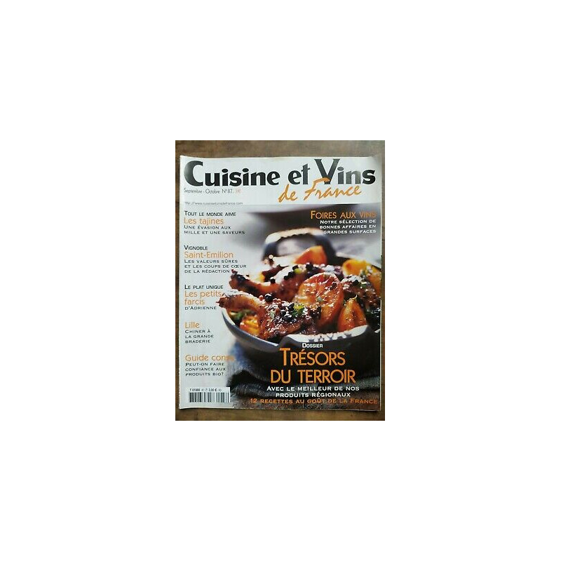 Cuisine et Vins de France Nº 87 septembreoctobre 2002