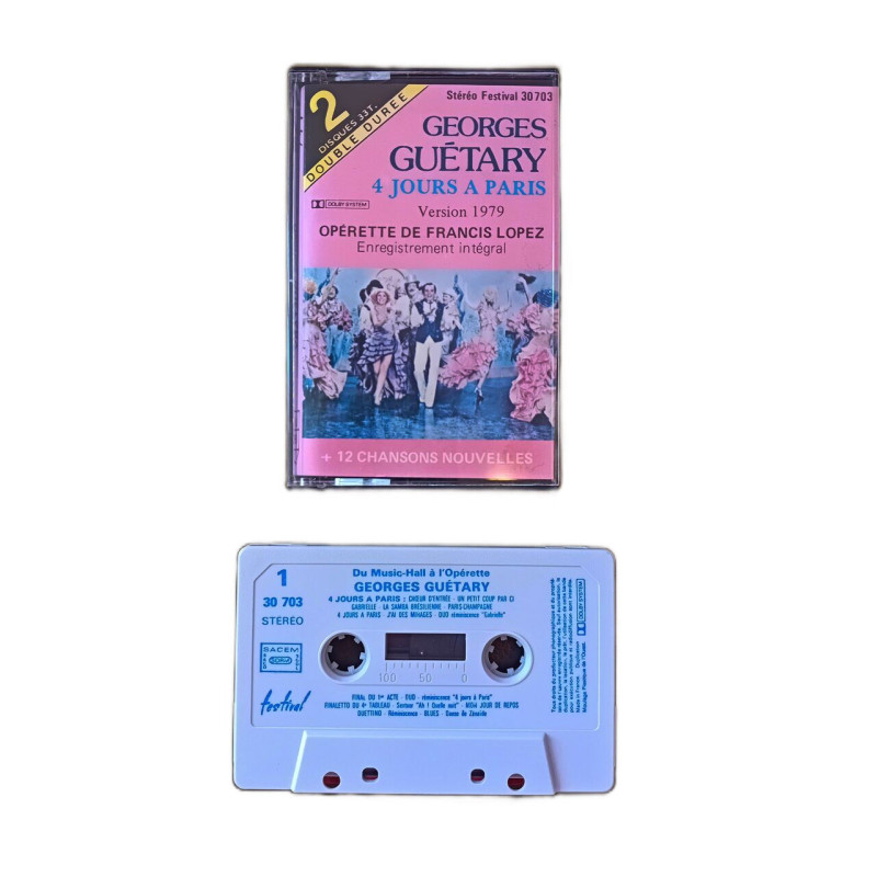 K7 Audio : Georges Guétary - 4 Jours à Paris