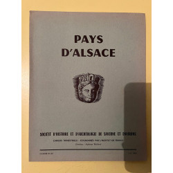 Pays d'Alsace n61 62 Histoire et archéologie de Saverne et environs