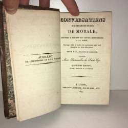 1827 CONVERSATION SUR PLUSIEURS SUJETS DE MORALE aux Demoiselles...