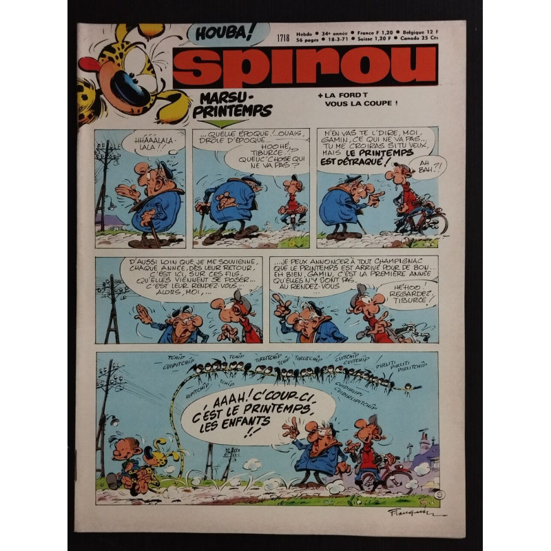 Revue le Journal de Spirou N° 1718
