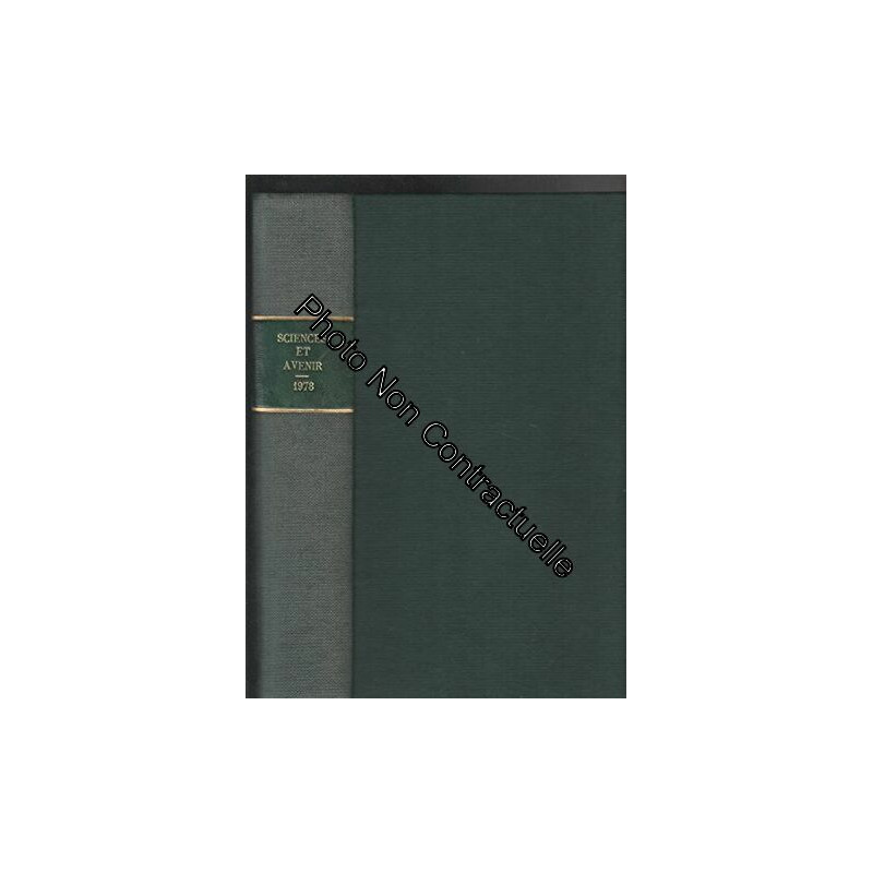 Revue SCIENCES ET AVENIR année 1978 complète reliure cartonnée du...