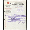 Facture PANHARD et LEVASSOR Moteurs Voitures Automobiles Machines...