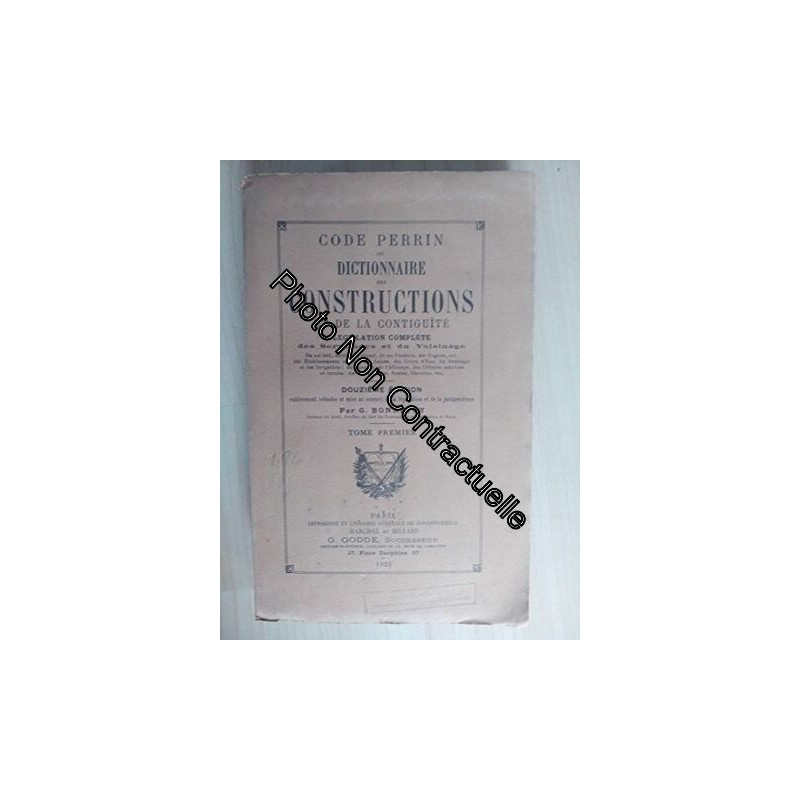 Code Perrin ou Dictionnaire des constructions et de la contiguîté....