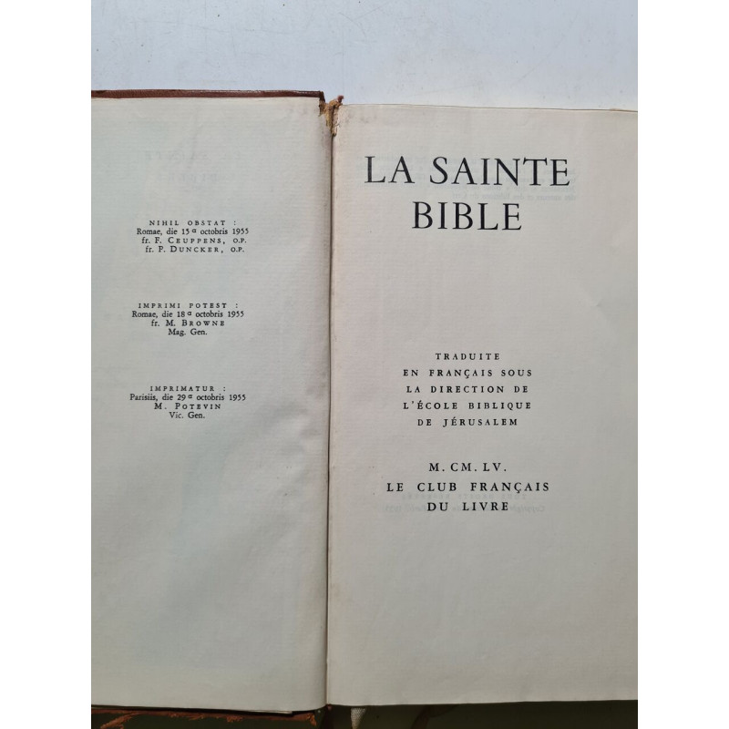 La Sainte Bible - 1955