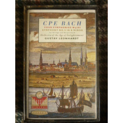 bach Four Symphonies Wq183-Gustav leonhardt Cassette Audio-Virgin...